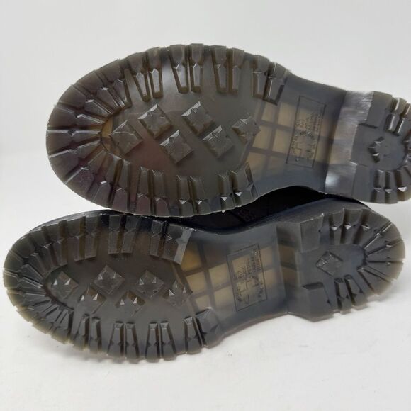 DR. MARTEN’S | NEW Serena Green Fur Lined Combat Boots Women’s Size 7 Men’s 5.5 - Picture 10 of 12